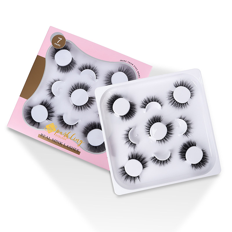 7 cặp lông mi giả 3D Natural Look Wispy Fake Eyelashes