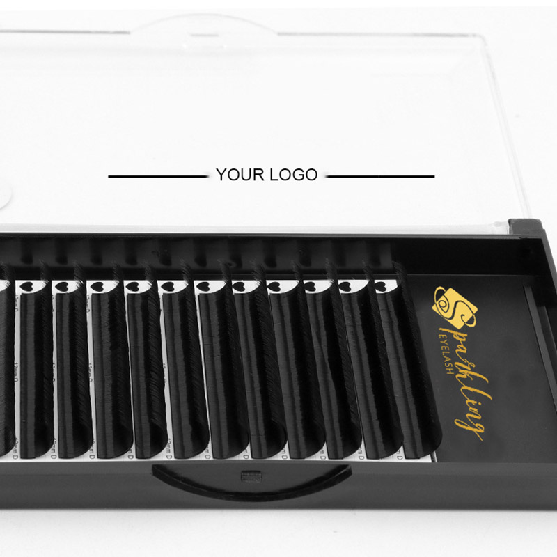 Phần mở rộng mi cổ điển siêu mờ C Curl 8-15mm