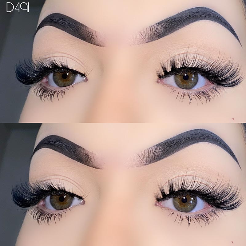 Nhìn tự nhiên L Curl Mink Fluffy Cat Eye Lashes