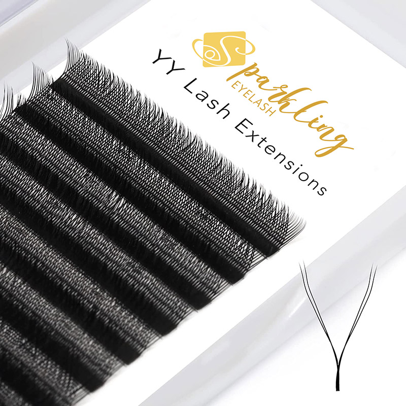 YY Shaped Lashes Extensions 2D Premade Fans Lông mi